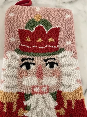 Medias Gancho Cascanueces Artesanía Pekín 20 pulgadas Rosa Navidad Decoración Vacaciones Nuevo en Paquete Foto 1 de 4