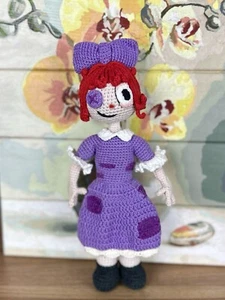 🔥🔥🔥OFERTA Muñeca Amigurumi Ragatha Ganchillo Hecha a Mano de “Increíble Circo Digital” - Imagen 1 de 4