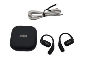 SHOKZ OpenFit Open-Ear True Wireless Earbuds Black (T910-ST-BK-US) -READ - Picture 1 of 3