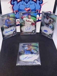 2022 bowman platinum Andrew Painter,Ryan Spikes,Kevin Mace,Bryan Ramos Auto 4
