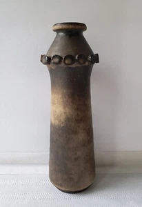 Magnífico jarrón de cerámica de arte brutalista moderno de mediados de siglo vintage - Imagen 1 de 6