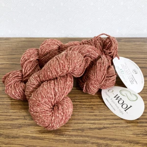 O-Wool Balance Hilo Orgánico Piedra Solar 260yd Lana Merino Algodón Tweed Worsted - Imagen 1 de 6