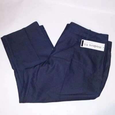 Pantalones capri Attention talla 16 para mujer azules lisos calce ajustado nuevos Foto 1 de 4