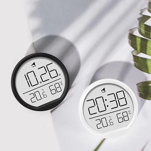Digital Alarm Clock Wall Clock Round 7.4cm Battery Operated Multipurpose 12/24 - Picture 1 of 14