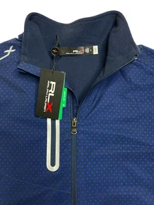 Ralph Lauren RLX Golf Tour Fleece 1/2 Reißverschluss Pullover marineblau Größe M Unisex UVP $ 195 - Bild 1 von 11