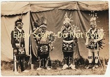 RARE - Orig Photo - Native American Indians in Full Dress Aprons etc c 1900-1910