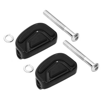 2 PIEZAS Clavijas de cambio negras aptas para Harley Touring Softail Deluxe Sportster XL1200 Foto 1 de 4