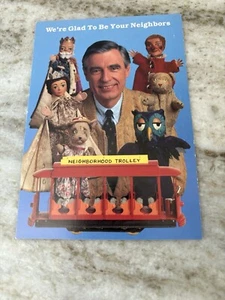 1993 MISTER ROGER'S NEIGHBORHOOD TROLLEY POSTCARD 1st VERSION MINT UNUSED - Picture 1 of 3