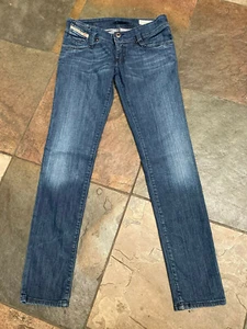 821 LADIES DIESEL MATIC 27 x 31" Stretch SLIM Tapered Stretch Jeans B - Picture 1 of 7