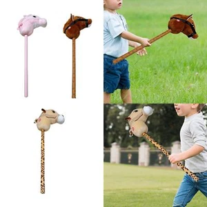 Plush Stick Horse Stick Horse Riding Toy Music Stick Animal Hobby Horse Riding - Picture 1 of 21