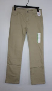 Girl's Wonder Nation Adjustable Waist Stretch Knit Straight Jean Beige Size 12 - Picture 1 of 4