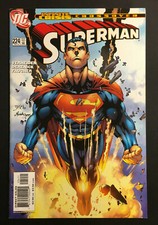 SUPERMAN 224 INFINITE CRISIS SUPERGIRL VOL  2 VF/NM+ HTF WONDER WOMAN 1 COPY