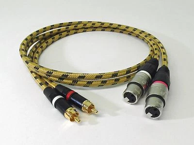 SOMMER CABLE / NEUTRIK STECKER 2x1,50 metri cavo XLR RCA per Studer A727 A730 D730 C221 SC-CLASSIQUE Neutrik