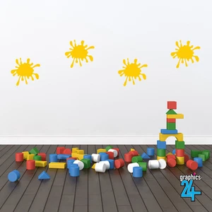 Splats Blobs Children’s Vinyl Wall Art Sticker Decal Nursery Bedroom Home Decor - Picture 1 of 3