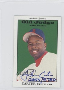 1995 Signature Rookies Old Judge T-95 Minis Auto /5750 John Carter #9 Auto