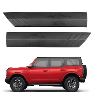 Para Ford Bronco 4 puertas 2021-2023 accesorios puerta pilar barra antivuelco cubierta protectora - Imagen 1 de 8