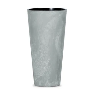 Blumentopf Einsatz Pflanzkübel Blumenkübel hoch Betonoptik grau 57cm Tubus Slim - Bild 1 von 3