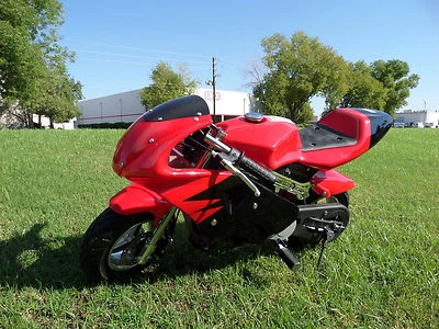 High Performance Honda clone  4 Stroke 40cc Red Pocket Bike Mini Bike  - Image 1 of 4