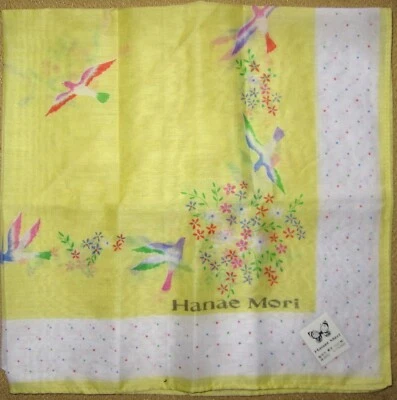 HANAE MORI *Голубиный голубь носовой платок 42 см /OODOSIM * 22 - Изображение 1 из 4