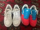 Kids UK3 Sports Tennis Trainers X 2 Pairs White Adidas/Red & Blue Babolat