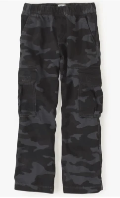 The Childrens Place Boys 12 Camouflage Camo Cargo Pants Adjustable Waist Pocket - Image 1 of 2