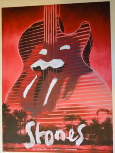 ROLLING STONES - NO FILTER TOUR - 2021 - POSTER - NOV 23 - FLORIDA - HOLLYWOOD  - Picture 1 of 4