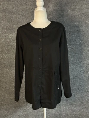 Топ кои на пуговицах с длинными рукавами скрабы женский размер большой BP3706 - Изображение 1 из 4