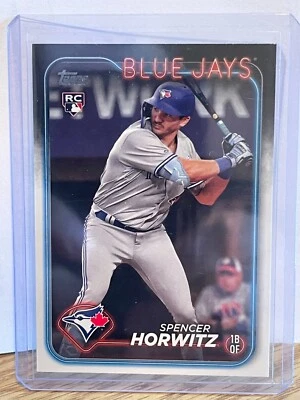 2024 Topps Series One SPENCER HORWITZ Toronto Blue Jays Rookie Card RC Base 172 - Image 1 of 2