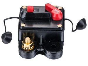 100A Audio Auto Inline Circuit Breaker Fuse For 12-48V Protection CB01-100A - Picture 1 of 4