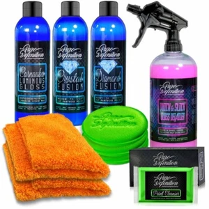 Car Restoration Kit Valeting Cleaning Polish Wax Wash Clay Set Pure Definition - Picture 1 of 8