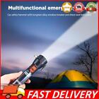 8-in-1 LED Patrol Lights Escape Hammer USB Rechargeable Portable Car Escape Tool
