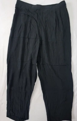 Calça social Josephine Chaus feminina longa preta 100% SEDA NOVA tamanho 22 preço promocional $108 - Imagem 1 de 4