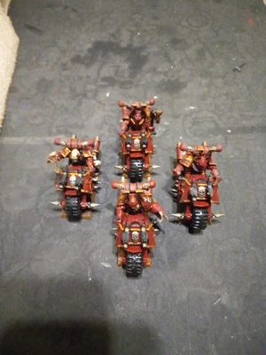 warhammer 40k Chaos Space Marine Bike Squad Games Workshop - Image 1 of 4