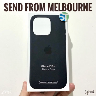 Genuine Original Apple iPhone 16 Pro Silicone Case with MagSafe Black MYYJ3FE/A - image 1 of 4