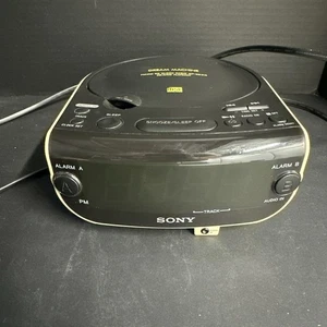 Sony Dream Machine FM/AM Radio CD Player Dual Alarm Clock ICF-CD815 Tested Works - Picture 1 of 3
