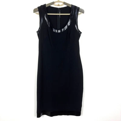 Vestido negro sin mangas PLEIN SUD JEANIUS funda LBD cóctel F 44/ EE. UU. 8/ UE 42 Foto 1 de 4