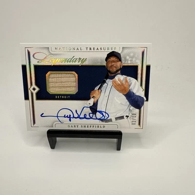 2025 NATIONAL TREASURES Legendary Bat INK GARY SHEFFIELD ON CARD AUTO 2/10 - Image 1 of 2