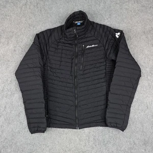 Eddie Bauer Jacket Mens Small Black First Ascent StormDown 800 Down Puffer Coat - Picture 1 of 12