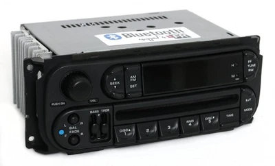 Chrysler Jeep Dodge RBK 2002-07 radio deslizante AM FM receptor de CD con música Bluetooth Foto 1 de 4
