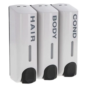 Shower Soap Dispenser with 3 Chambers for Shampoo, Conditioner, Bodywash - Re... - Picture 1 of 6