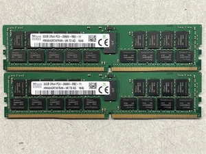 HYNIX 64GB(2x32GB) 2Rx4 PC4-2666V ECC REG SERVER MEMORY HMA84GR7AFR4N-VK - Bild 1 von 3