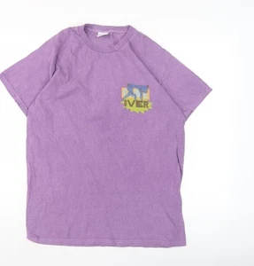 Urban Outfitters Unisex Anime Graphic Purple T-Shirt XS - Picture 1 of 12