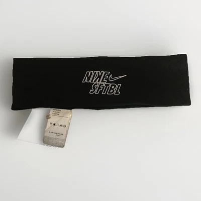 Nike Softball Fury Headband 3.0 Womens Black White SFBTL New One Size Fits Most - Image 1 of 4