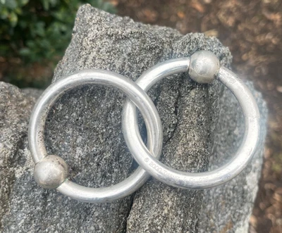 2000 винтажный tiffany & CO. серебро двойной кольцо Baby погремушка - Изображение 1 из 4