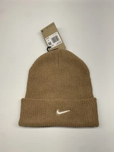 Nike BEANIE UTILITY SWOOSH Unisex DV3342-200 Move To Zero KNIT TAN Cozy - Neu mit Etikett - Bild 1 von 5
