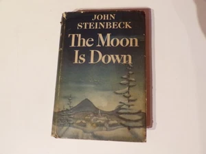 John Steinbeck ~ The Moon is Down ~ 1st Ed~ 1942 ~ Viking HC DJ - Picture 1 of 9