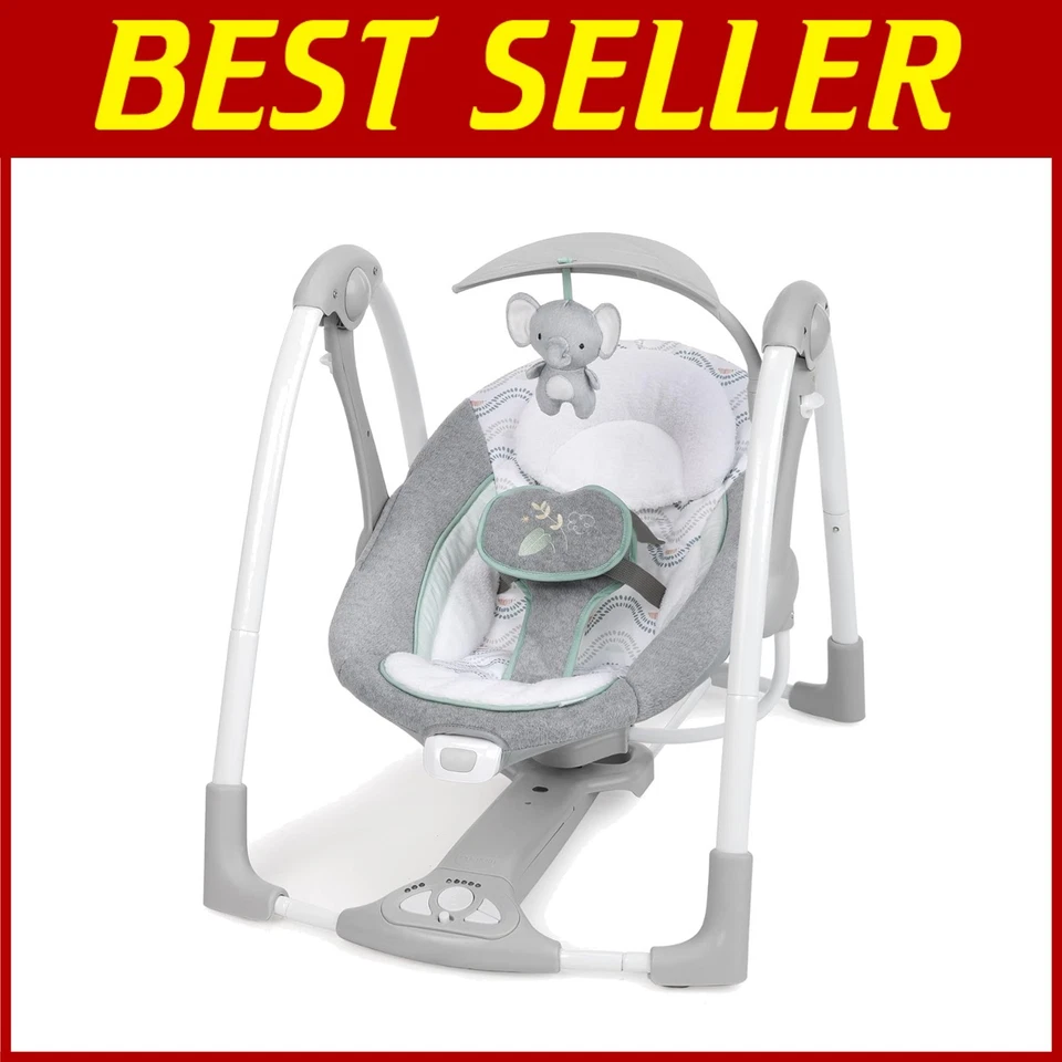 Columpio para bebé ConvertMe 2 en 1, asiento infantil, vibraciones, hinchazón Foto 1 de 4