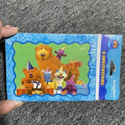 Nuevo de Lote Antiguo De Colección Bear in the Big Blue House Suministros de Fiesta Invitaciones Raro ** Foto 1 de 4
