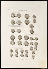 1844 - Medals And Coins Samaritaines - Judea - engraving antique