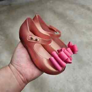 Mini Melissa Ultragirl Sweet III Mary Jane Shoes Clear Pink Jelly Kids Girls 9